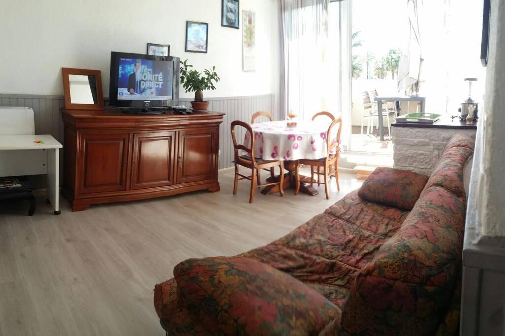 Beau T2 Climatise Avec Terrasse 100M Plage Apartment Saint-Cyprien  Luaran gambar